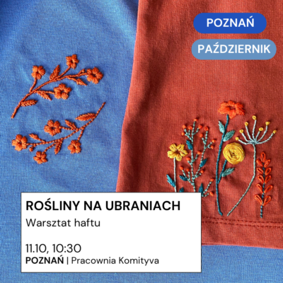 Poznań 11.10: rośliny na ubraniach