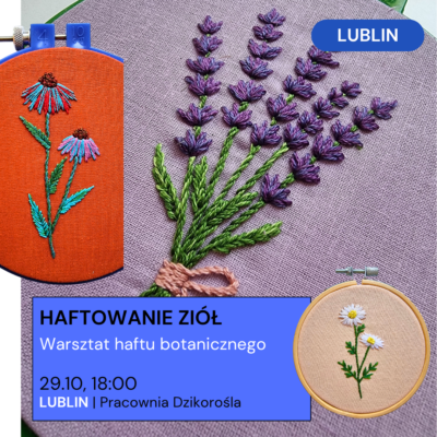 Lublin 29.10: haftujemy zioła