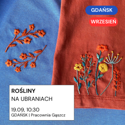Gdańsk 19.09: rośliny na ubraniach