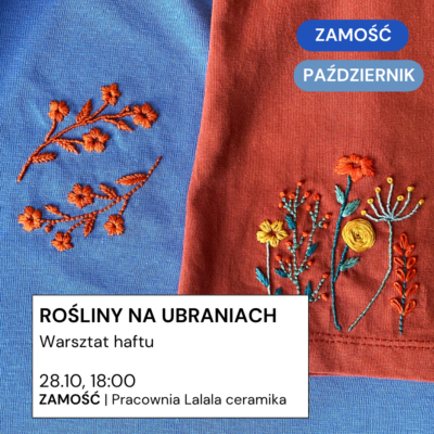 Zamość 28.10: rośliny na ubraniach
