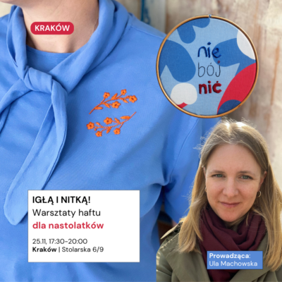 Warsztaty haftu dla nastolatków (12-17 lat)